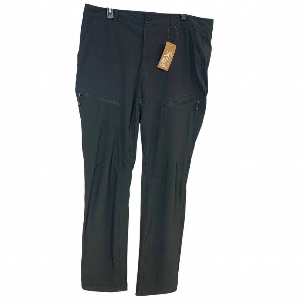NEW EDDIE BAUER women's flexion lined 2.0 mid rise pants - big and tall in dark